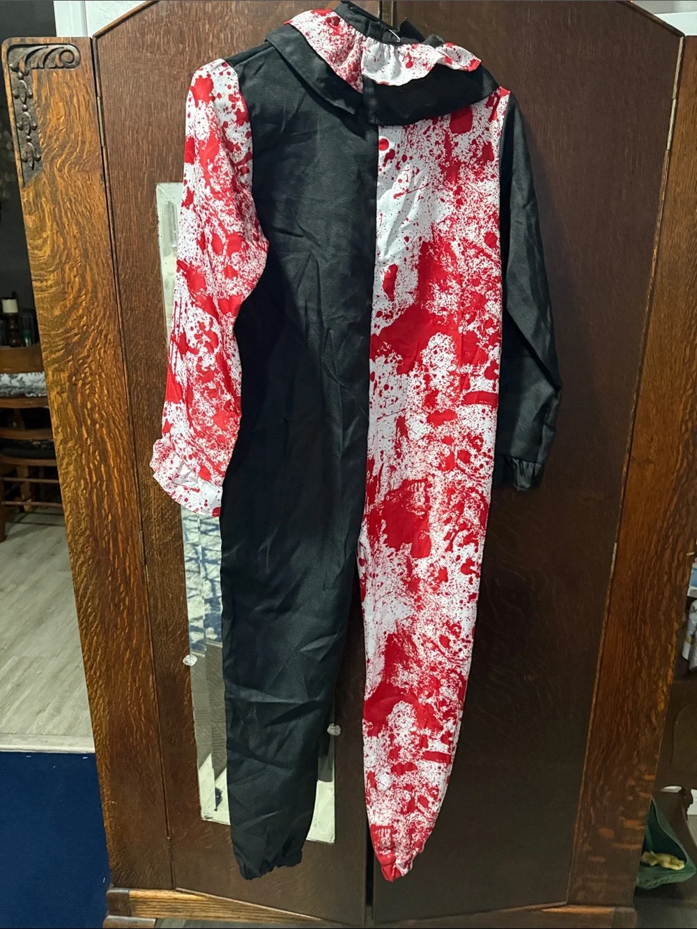 Black & Red Splatter Jumpsuit Bloody clown